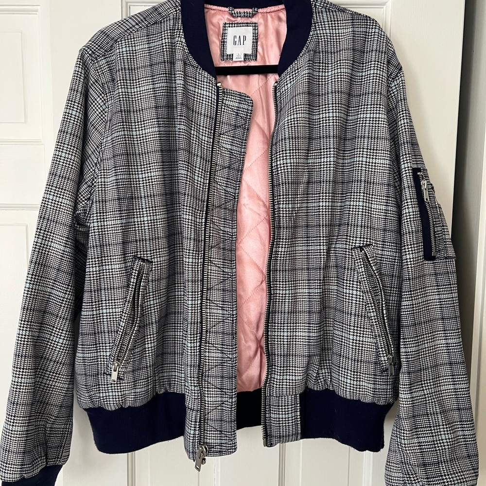 GAP Plaid Bomber Jacket